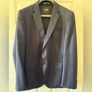 BOSS Menswear Slim Fit Suit Jacket in Virgin-Wool Serge